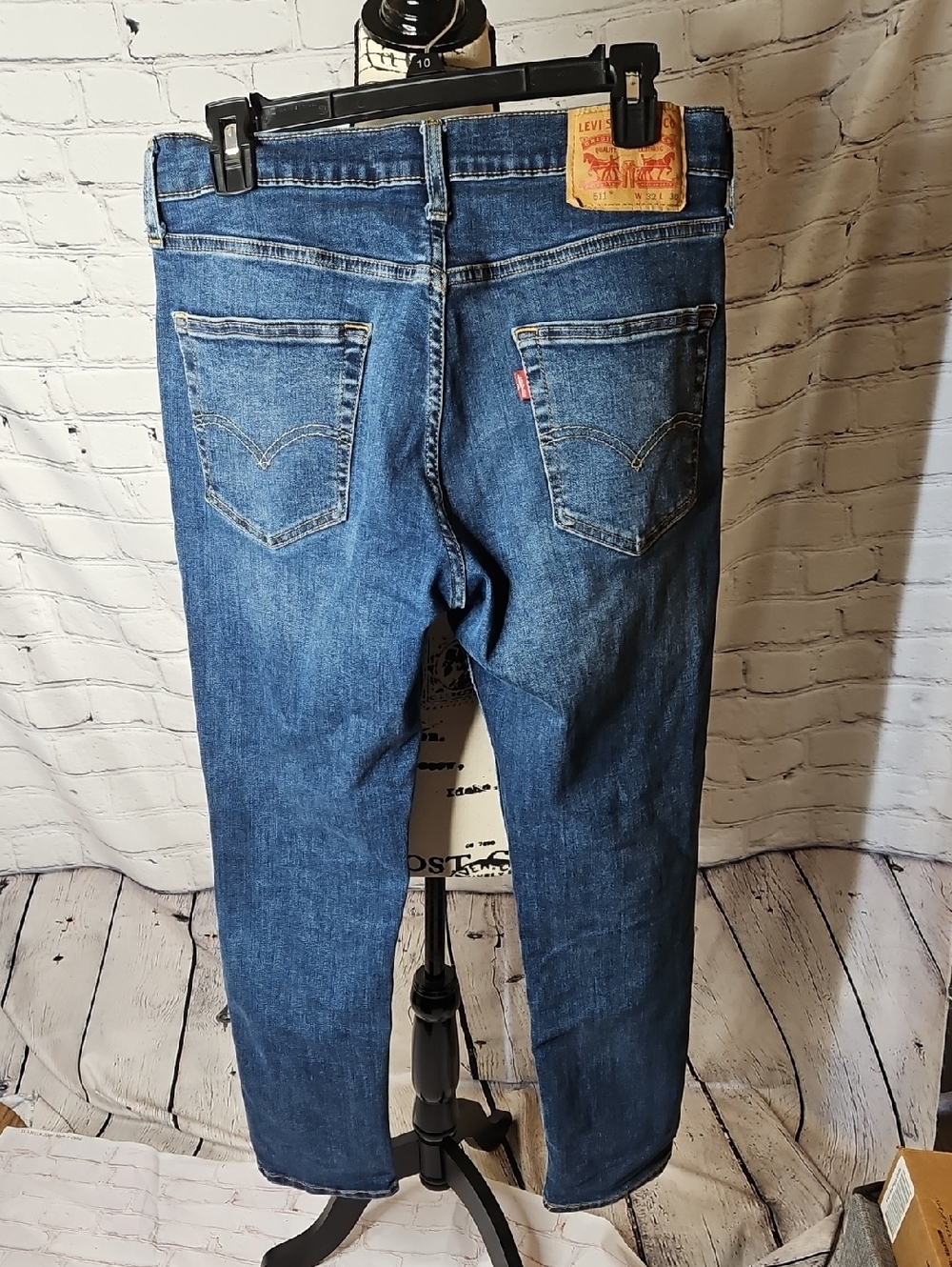 Men's Levi's® 511™ Slim Fit Flex Jeans Blue Medium Wash Size 32x30 - Picture 3 of 8